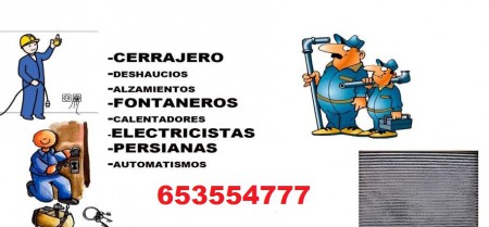 653554777 Cerrajeros y Fontaneros en Paterna
